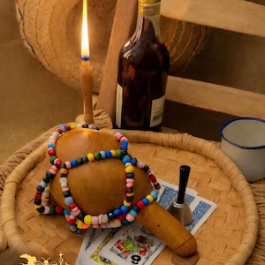 Ason Lwa Importado (El juego incluye un Bel, 3 Chandel, tamaño de viaje Florida Water) Asongwe, PaPa Loco, Vudú haitiano, Vudú, Haití