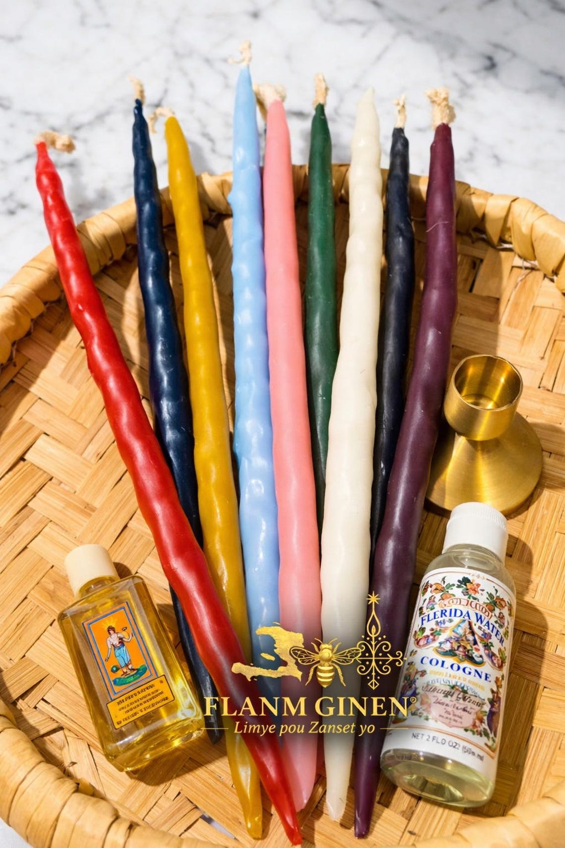 9 Sacred Bouji Set - 100% Authentic Bouji/chandel Lasi, Haiti Vodou ...