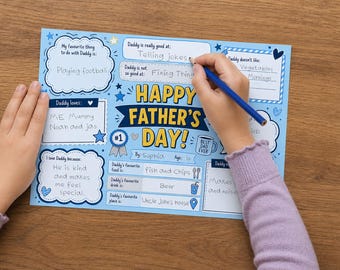Personalised Father's Day Card - All About Daddy - Fun Father Day Gift - For Him gift - Personalized Father Day Gift