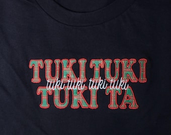 Latino Christmas Shirt – 'Tuki Tuki' Embroidered Plaid Tee - Puerto Rican Navidad T-shirt