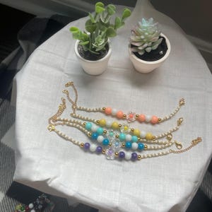 Flowery Friendship Bracelets