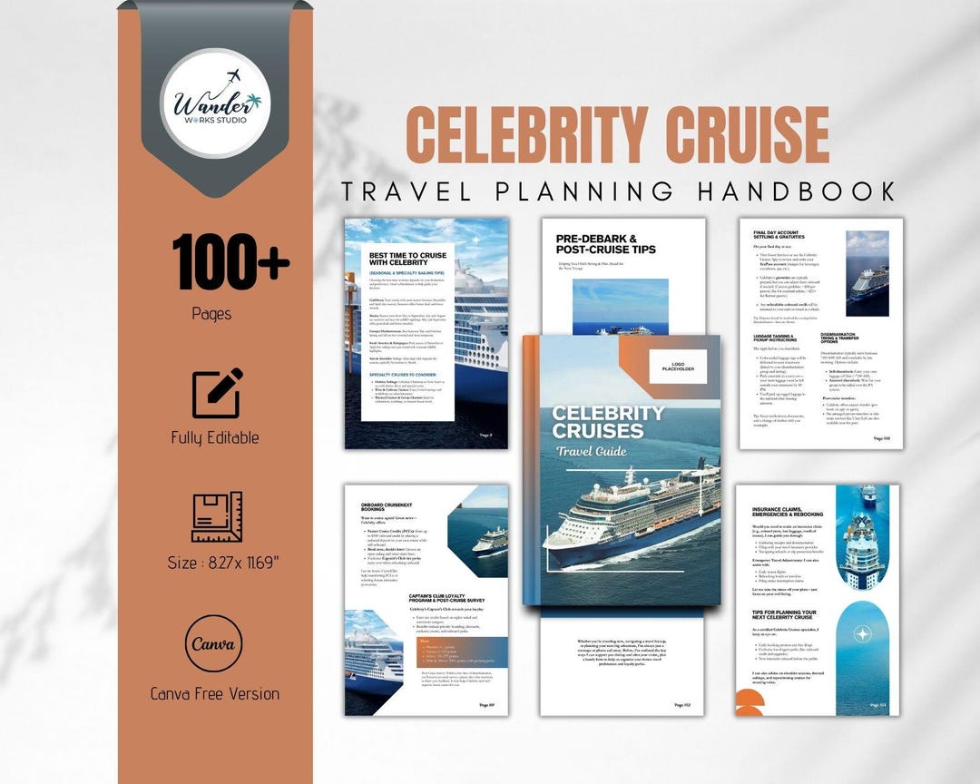 Celebrity Cruise Travel Planning Handbook | Editable Guide for Families ...