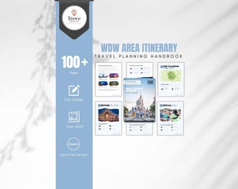 Orlando Theme Park Travel Guide 2026 | Editable Canva Planner | Florida Vacation Guide for Families, Solo Travelers & Travel Agents