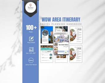 WDW Area Vacation Handbook 2026 | Editable Canva Planner | Travel Agent Client Guide | 100+ Pages