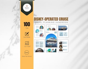 Disney Cruise Line Travel Guide 2026 | Editable Canva Planner | Family Cruise Vacation Guide for Castaway Cay, Travel Agents & More