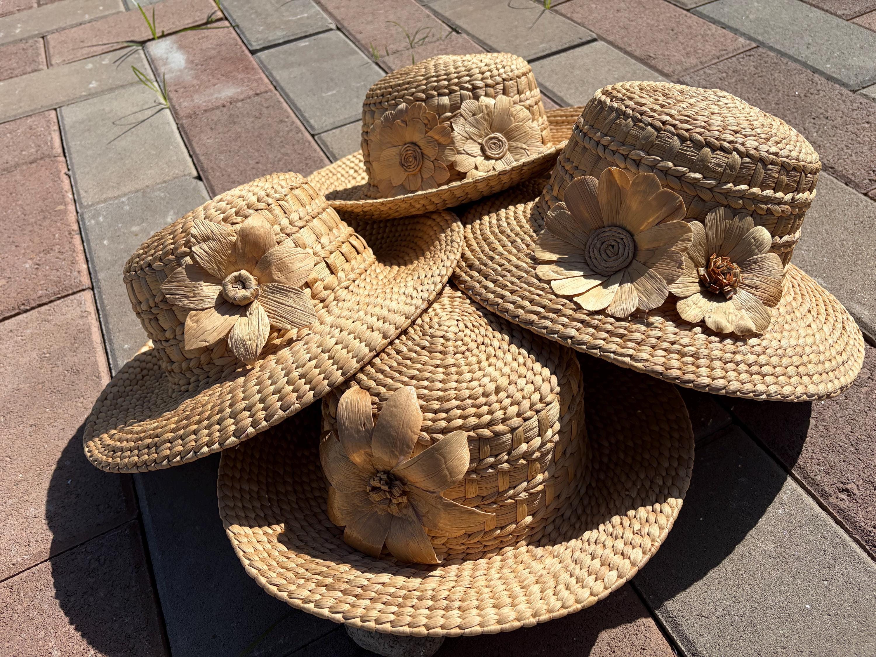 Floral Boater Hat - Etsy display picture 2