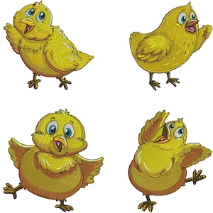 Motifs de broderie Poussin, Broderie de poulet, Broderie de poulet fou, Broderie de poulet mignon, Motif de broderie Machine