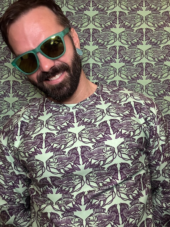 Block-Print Pisces Unisex Sweatshirt