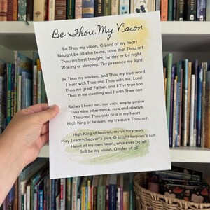 Be Thou My Vision Hymn Printable