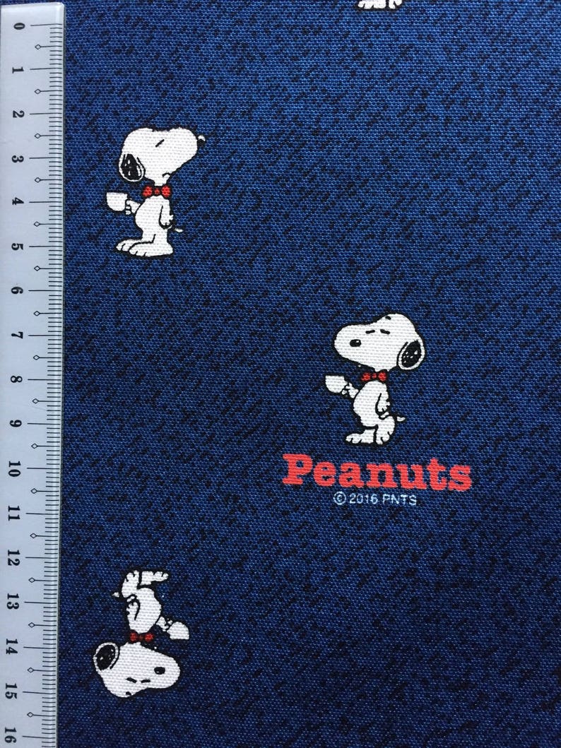 Manga Snoopy fabric blue colour One yard