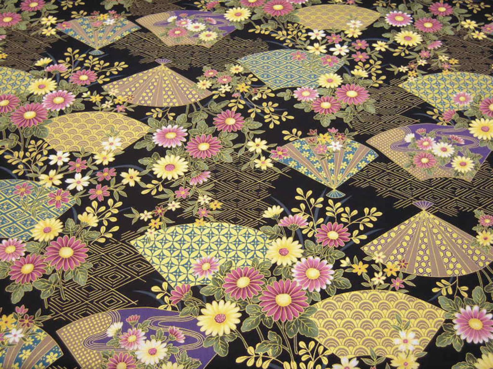 Sale Japanese kimono design fabric One yard Etsy