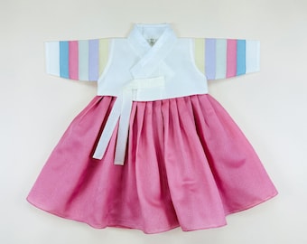 100 Day Baby Hanbok Rental | Baekil Korean Outfit | Baby Hanbok Dress | Pastel Harmony