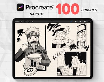 100 Procreate Anime Manga Brush Bundle, Procreate Chibi Stamps, Procreate Manga Brushes, Procreate Brushes Anime, Procreate Anime Stamp
