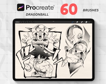 60 Procreate Anime Manga Brush Bundle, Procreate Chibi Stamps, Procreate Manga Brushes, Procreate Brushes Anime, Procreate Anime Stamp