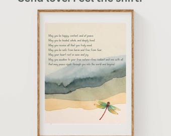 Forgiveness Metta Prayer Wall Art | ACIM-Inspired Loving Kindness Printable for Healing, Grief Support & Inner Peace   Easy Instant Download