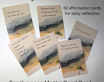 Forgiveness Metta Card Deck ACIM Inspired Daily Affirmation Cards for Inner Peace Love and Spiritual Practice Gift