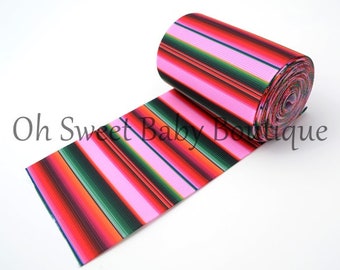 Pink Serape Zarape Mexican Blanket 3&quot; Ribbon 1 Yard Fiesta