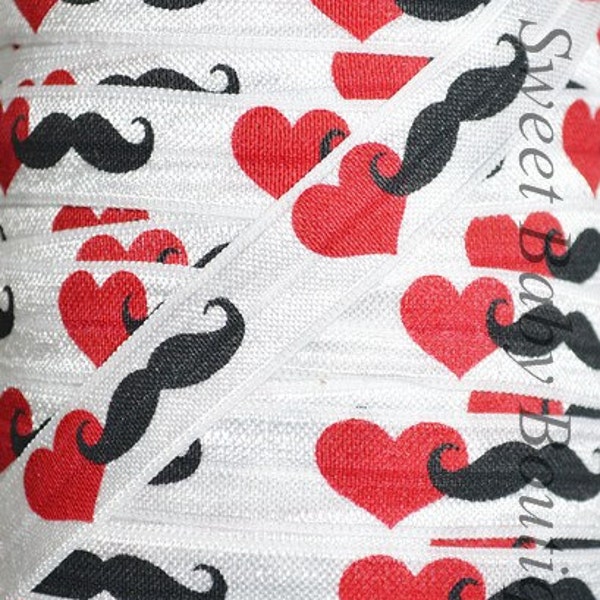 Fold Over Elastic 5 Yards Mustache