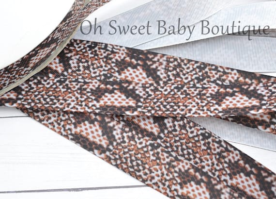 7/8 Python Snake Skin Printed Grosgrain Ribbon USDR - Etsy
