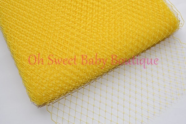 Yellow Russian Veil Bird Cage Netting *Clearance*