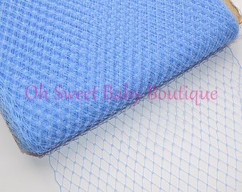 Light Blue Russian Veil Bird Cage Netting *Clearance*