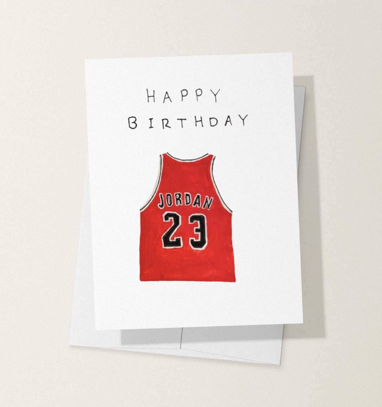 michael jordan 23 birthday card