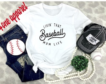 Vivre ce tee de vie de maman de baseball