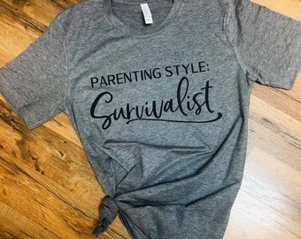 Tee-shirt Survivalist de modèle parental