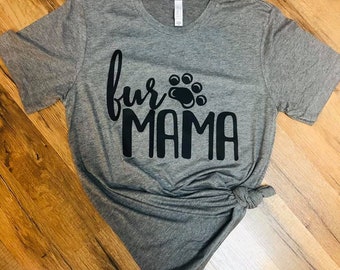 T-shirt tri-mélange Fur Mama