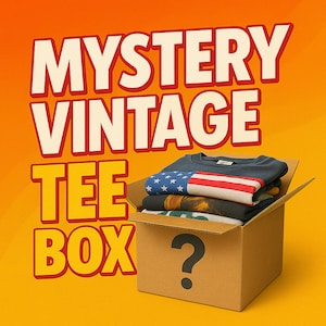 Vintage Mystery T-Shirt Bundle | 90s, Retro, Band, Y2K, Unisex Thrift T-Shirts | Mistery Vintage Box | Blind Bag | Surprise Graphic Tee Pack