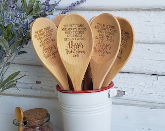Bulk Order for Wooden Spoons, Wedding Shower, Bridal Shower, Kitchen Shower, Chili Cook-Off, Wood Spoon Favor, Birch Spoon Wedding Favor