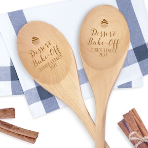 Bake Off Award Spoons - Participant Gift -  Baking Competition Favor -  Wood Spoon Prizes -  Cupcake Award - Corporate Team Building