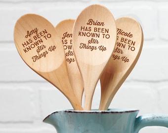 Stir Things Up Funny Kitchen Spoon Personalized