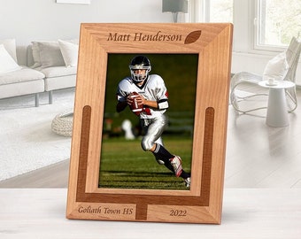 Field Goal Frame, Custom sports football frame, personalized football coach gift, end of season gift, custom football photo frame, FR0303