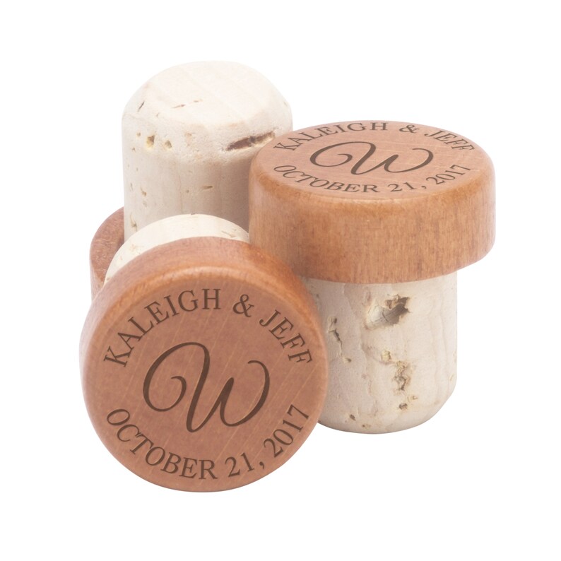 Personalized Wedding Favors Engraved Wine Stopper W0304STLV Wedding Wine Stopper Gift