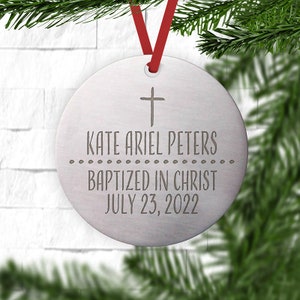 Baptized in Christ Jeremiah 29:11 Wooden Ornament Baptism Keepsake For I Know The Plans I Have For You image 6