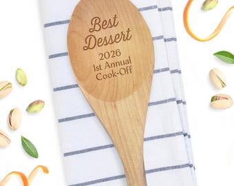 Cooking Competition Awards- Wooden Spoons Culinary Awards - Spoon Prizes - Bake off Awards - Culinary Title Awards - Cooking Gift