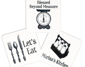 Farmhouse Kitchen Magnets - Refrigerator Magnet - Kitchen Sayings - Foodie Gifts -Gifts for Grandma - Kitchen Decor - Fridge Magnet Set