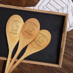 Engraved Wooden Spoons Bulk Wooden Spoons Personalized Wooden Spoons Bulk Party Favors Bulk Wedding Favors Family Reunion Favors image 4