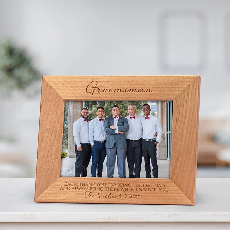 Groomsman Frame Wedding Party Frames Best Man Picture Frame Etsy