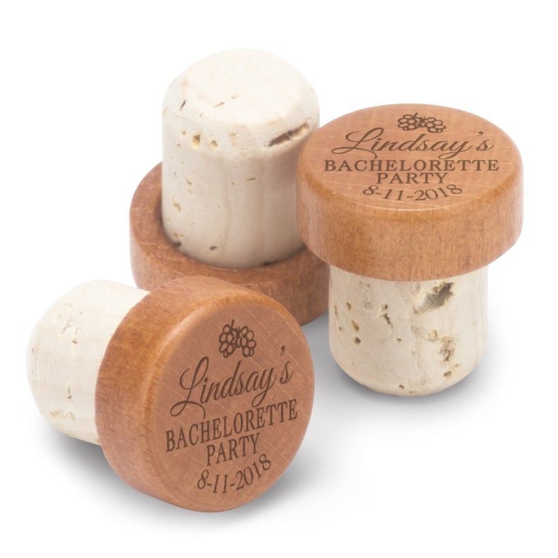 Bachelorette Party Personalized Wine Stopper Shower Favors Etsy
