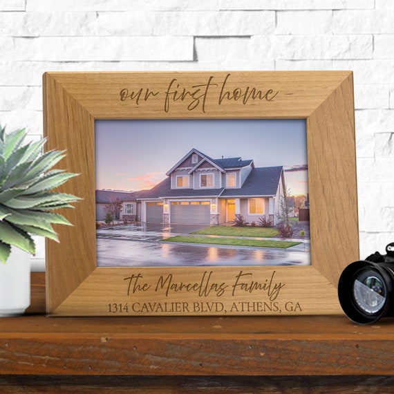 Our First Home Frame Home Frame Name Address Frame Etsy