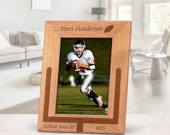 Personalized Football Picture Frame Field Goal Post
