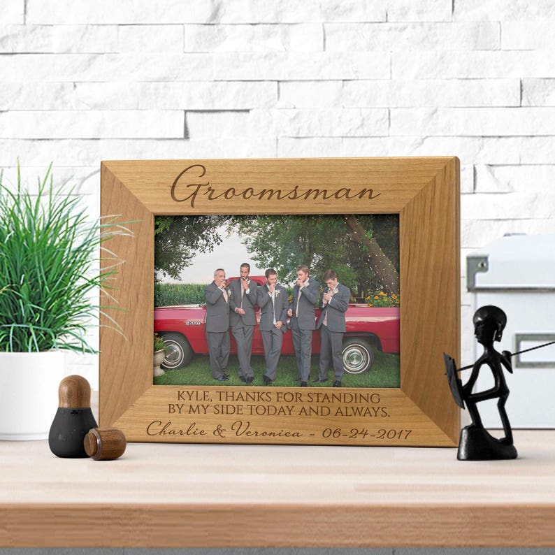 Groomsman Frame Wedding Party Frames Best Man Picture Frame Etsy
