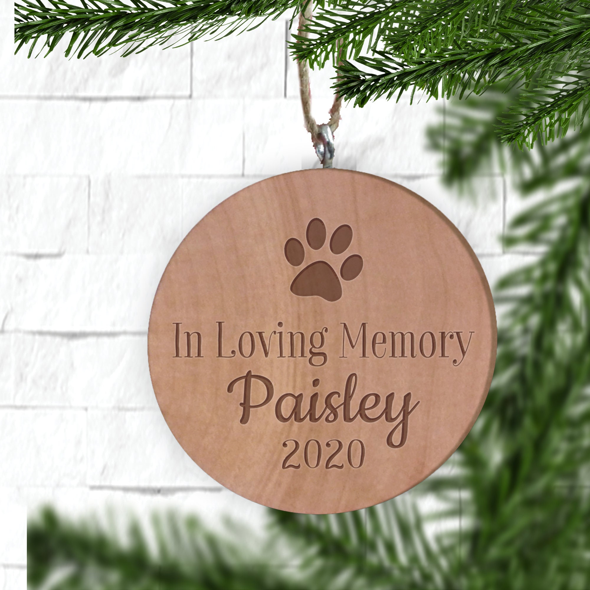 Dog Memorial Christmas Ornament Pet Loss Tree Decoration Etsy
