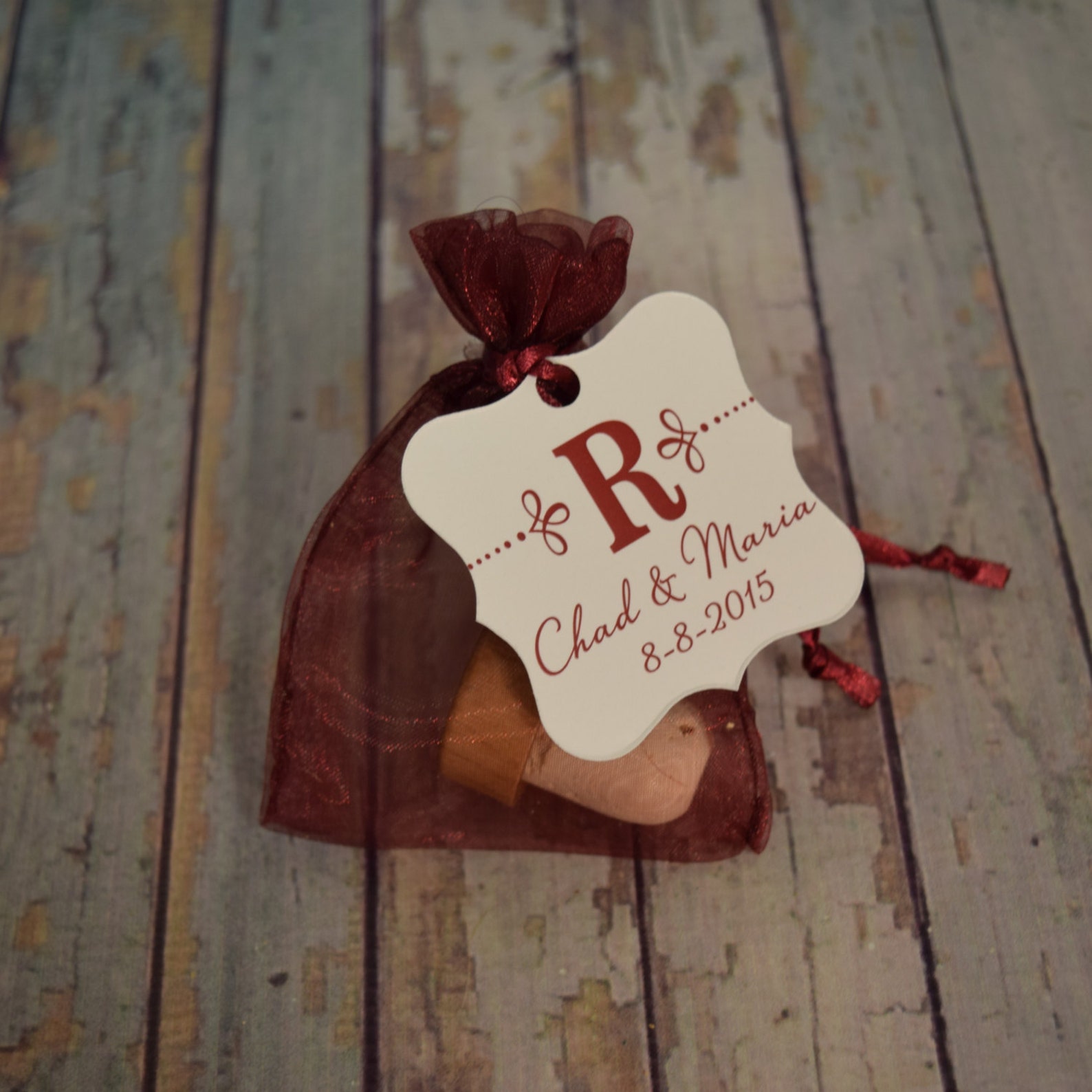 Personalized Bulk Wine Stoppers With Organza Bag and Custom Etsy