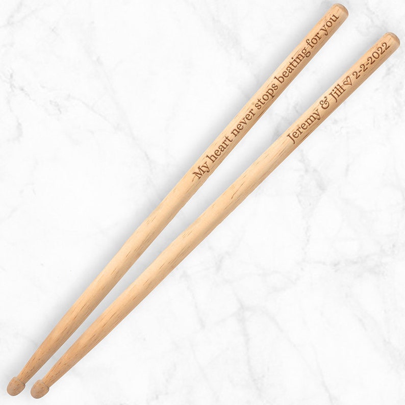 Custom Drumsticks Groomsmen Thank You Gift Wedding Usher Appreciation image 2