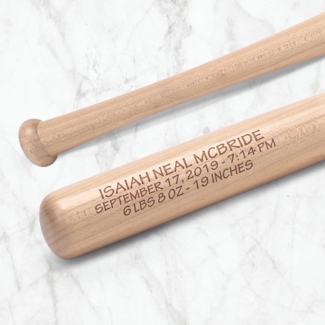 Baby Baseball Bat Birth Stats Keepsake Engraved Baseball Bat Newborn