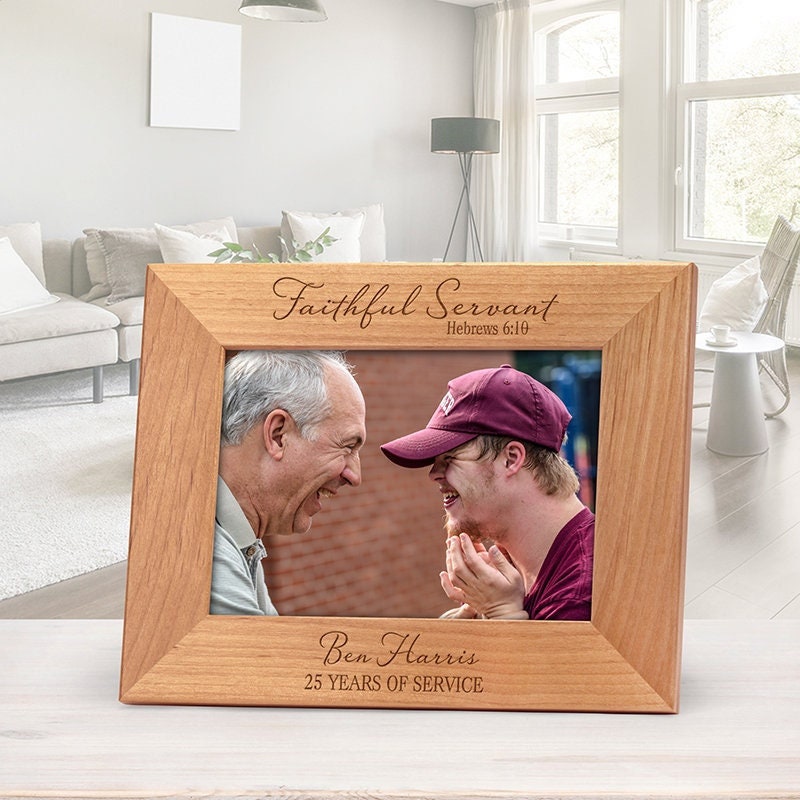 Faithful Servant Frame - Hebrews 6:10 Frame - Godparent Frame Gift ...
