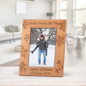Snowflake Picture Frames for Vacations